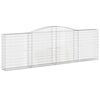 vidaXL Paniers &agrave; gabions arqu&eacute;s 9 pcs 400x30x120/140 cm Fer galvanis&eacute;