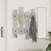 vidaXL Porte-manteau mural Gris b&eacute;ton 60 x 3 x 82 cm Bois d'ing&eacute;nierie