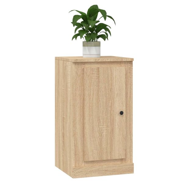 vidaXL Buffets 2 pcs ch&ecirc;ne sonoma 37,5x35,5x67,5 cm bois d'ing&eacute;nierie