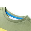 T-shirt pour enfants avec manches courtes kaki clair 128