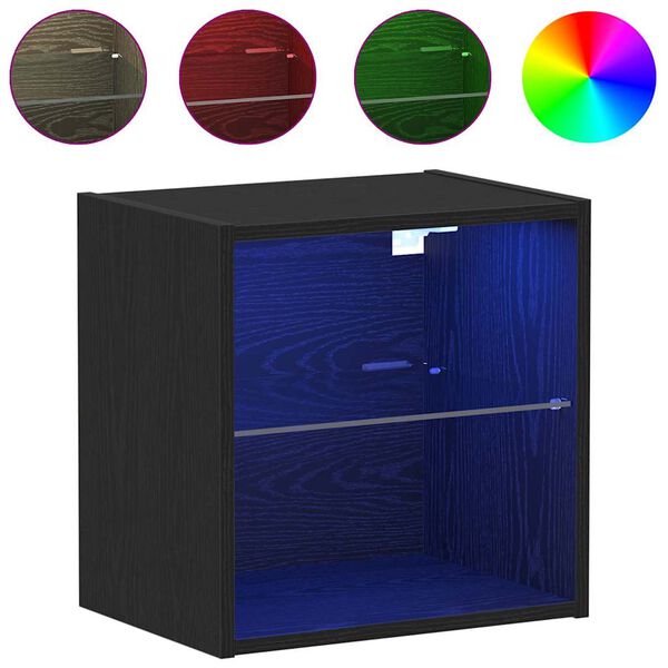 vidaXL Étagère flottante Noir 40 x 28,5 x 40 cm Bois d'ingénierie