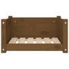 vidaXL Lit pour chien Marron miel 55,5x45,5x28 cm Bois massif de pin