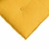 vidaXL Coussin de Dos Jaune clair 120 x 50 cm Tissu en velours c&ocirc;tel&eacute;