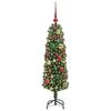 vidaXL Sapin de Noël artificiel Vert 120 cm PVC et acier et plastique