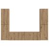 vidaXL Ensemble meuble TV 6 pcs Ch&ecirc;ne artisanal Bois d'ing&eacute;nierie