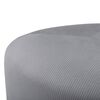 Venture Home Pouf Peg 46x46x41 cm Velours c&ocirc;tel&eacute; Gris