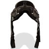 vidaXL Selle, bridon et col de poitrine Cuir v&eacute;ritable 17 po Noir