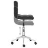 vidaXL Chaises &agrave; manger pivotantes lot de 2 noir similicuir