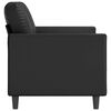 vidaXL Canap&eacute; &agrave; 2 places Noir 120 cm Similicuir