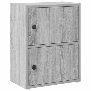 vidaXL Biblioth&egrave;que sonoma gris 40x24x52 cm bois d'ing&eacute;nierie