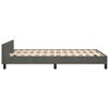 vidaXL Cadre de lit sans matelas gris fonc&eacute; 120x190 cm velours