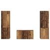 vidaXL Ensemble meuble TV 5 pcs Bois Ancien Bois d'ing&eacute;nierie