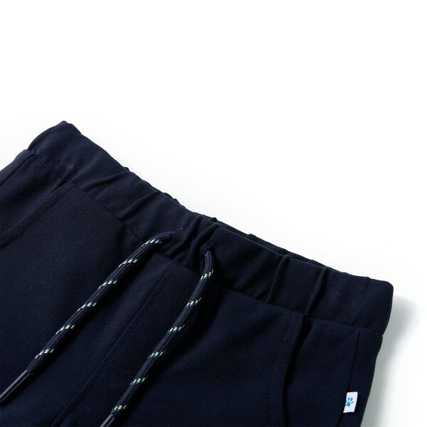 Short pour enfants avec cordon de serrage bleu marine 104