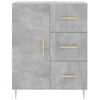 vidaXL Buffet gris b&eacute;ton 69,5x34x90 cm bois d'ing&eacute;nierie