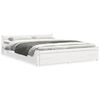 vidaXL Cadre de lit sans matelas blanc bois massif 160x200 cm