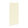 vidaXL Store pliss&eacute; cr&egrave;me 55x150 cm largeur du tissu 54,4 cm polyester