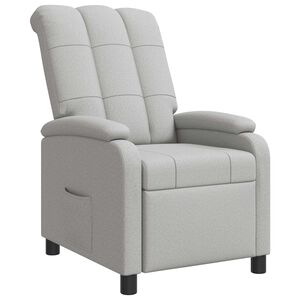 vidaXL Fauteuil inclinable Gris nuage Tissu