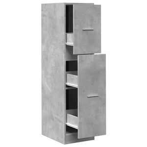 vidaXL Armoire d'apothicaire gris béton 30x41x118 cm bois d'ingénierie