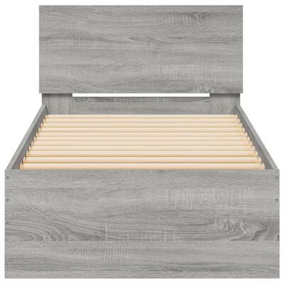 vidaXL Cadre de lit sans matelas avec lumières LED 90x190 cm