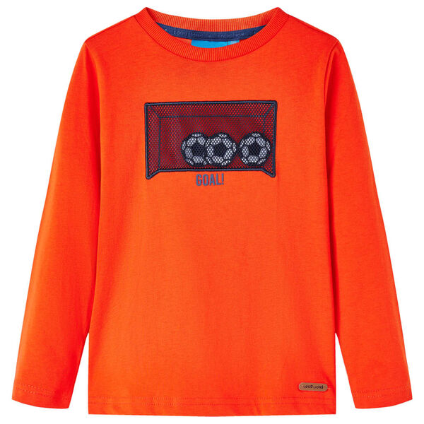 T-shirt enfants à manches longues orange vif 92