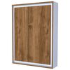 Homemania Bureau Magicbox 62x16x82 cm Blanc et noyer