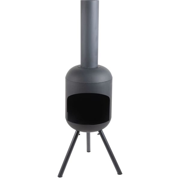 RedFire Chemin&eacute;e de jardin avec gril de barbecue Fuego grand Noir