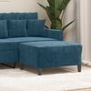vidaXL Repose-pied Bleu 70x55x41 cm Velours
