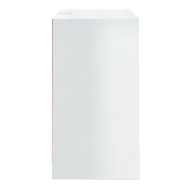 vidaXL Buffet Blanc brillant 70x41x75 cm Bois d'ing&eacute;nierie