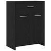 vidaXL Ensemble de mobilier de salle de bain 4 pcs Ch&ecirc;ne noir