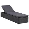 vidaXL Ensemble &agrave; manger de jardin 9 pcs R&eacute;sine tress&eacute;e Noir