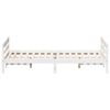vidaXL Cadre de lit sans matelas blanc 120x200 cm bois de pin massif