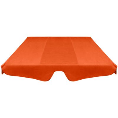 vidaXL Toit de rechange pour balançoire de jardin Orange 226 x 186 cm