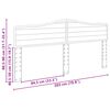 vidaXL T&ecirc;te de lit Blanc 200 cm Bois d'ing&eacute;nierie