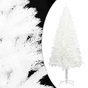 vidaXL Arbre de No&euml;l artificiel aiguilles r&eacute;alistes blanc 210 cm