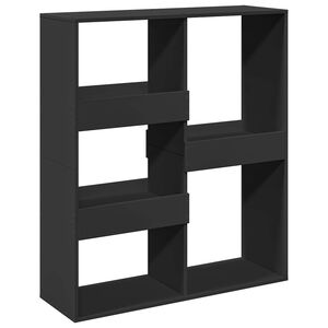 vidaXL Cloison de s&eacute;paration noir 100x33x115 cm bois ing&eacute;nierie