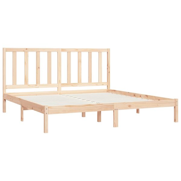 vidaXL Cadre de lit sans matelas bois massif de pin 180x200 cm