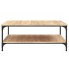 vidaXL Table basse ch&ecirc;ne sonoma 100x100x40 cm bois d'ing&eacute;nierie