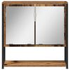 vidaXL Ensemble de mobilier de salle de bain avec &eacute;tag&egrave;re 2 pcs Marron