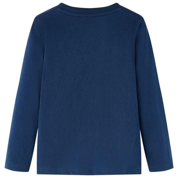 T-shirt enfants &agrave; manches longues bleu marine 116