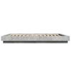 vidaXL Cadre de lit sans matelas gris b&eacute;ton 120x190 cm