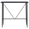 vidaXL Table de bar Noir 120x60x110 cm MDF
