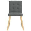 vidaXL Chaises &agrave; manger lot de 6 gris fonc&eacute; tissu