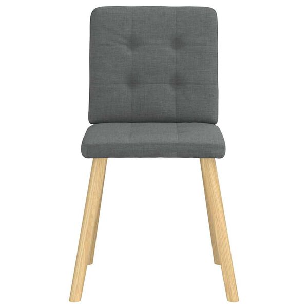 vidaXL Chaises &agrave; manger lot de 6 gris fonc&eacute; tissu