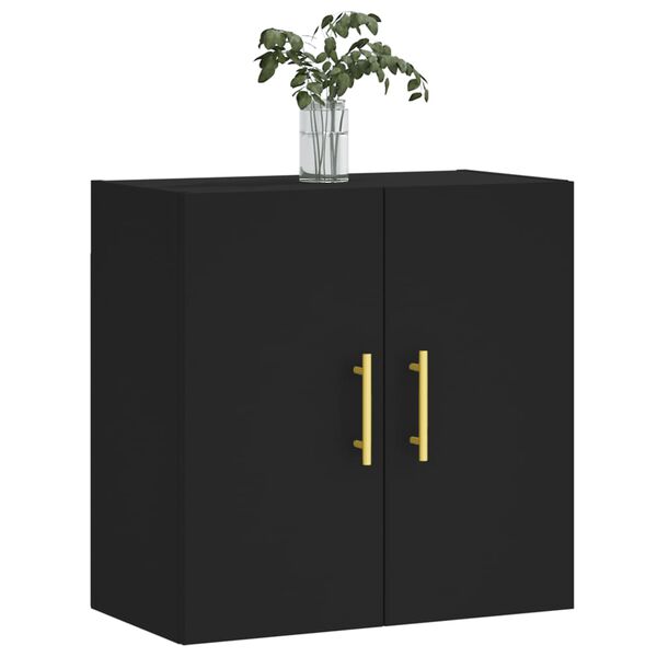 vidaXL Armoire murale noir 60x31x60 cm bois d'ing&eacute;nierie