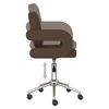 vidaXL Chaises &agrave; manger pivotantes lot de 4 marron similicuir