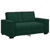 vidaXL Canap&eacute; &agrave; 2 places Vert fonc&eacute; 160x78x84 cm Velours