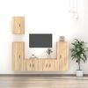 vidaXL Ensemble de meubles TV 5 pcs Ch&ecirc;ne sonoma Bois d'ing&eacute;nierie