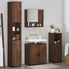 vidaXL Ensemble de mobilier de salle de bain 4 pcs Ch&ecirc;ne brun