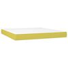 vidaXL Sommier &agrave; lattes de lit avec matelas Vert 160x200 cm Tissu
