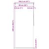vidaXL Store roulant de douche 100x240 cm Blanc